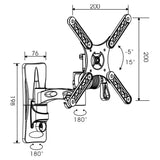 Supporto TV TM Electron 25 kg 10"-32"