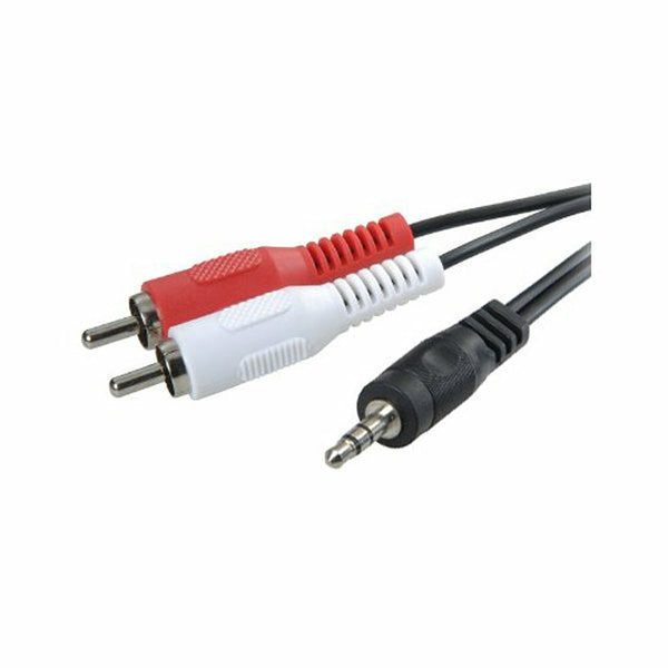 Câble audio jack avec 2 RCA 3GO C101 (2 m) noir