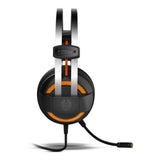 Auricolari con Microfono Gaming Krom KODE Nero/Arancione