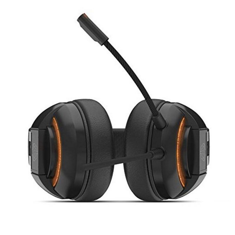 Auricolari con Microfono Gaming Krom KODE Nero/Arancione