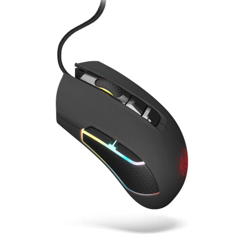 Souris de jeu avec Kom Kolt 4000 DPI LED Black