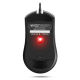 Souris de jeu avec Kom Kolt 4000 DPI LED Black