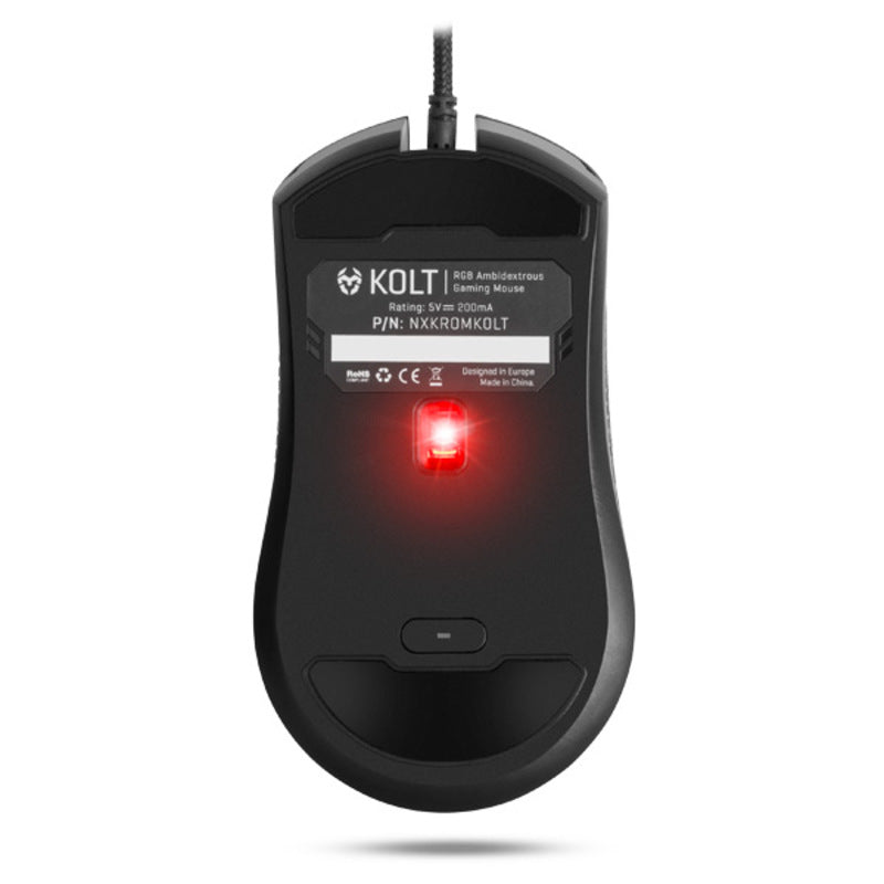 Souris de jeu avec Kom Kolt 4000 DPI LED Black