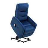 Astan Hogar Relax Blue Velvet Leerverschiebbarer Stuhl