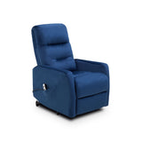 Astan Hogar Relax Blue Velvet Leerverschiebbarer Stuhl