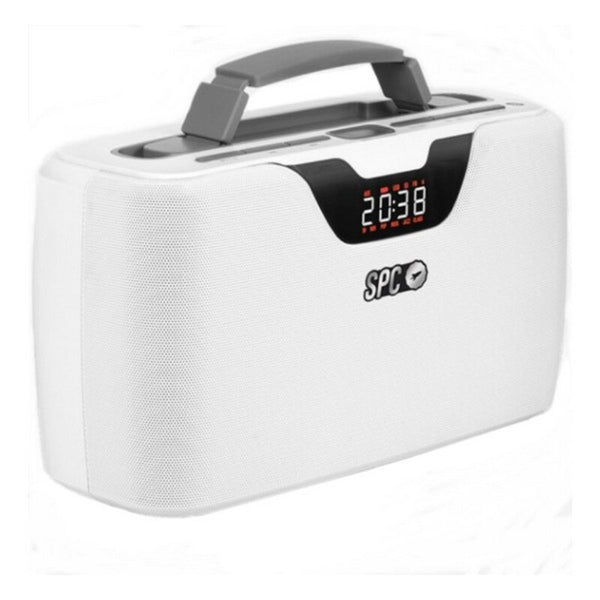 Radio Portátil Bluetooth SPC Radio Storm Boombox 4503B 20W Blanco