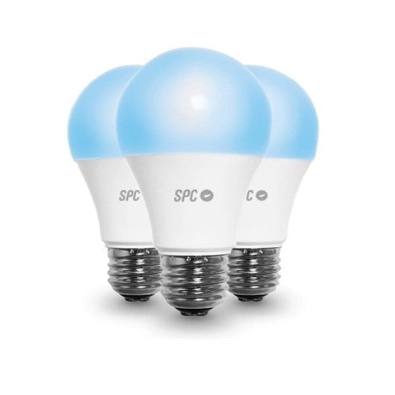 Bulbo de luz inteligente SPC 6111B Aura 800 Wifi 10 W E27 75 W 2500K - 6500K (3 UDS)