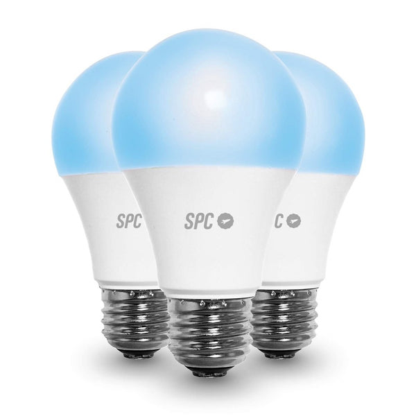 Bulbo de luz inteligente SPC 6113B Aura 1050 Wifi 10 W E27 75 W 2700K - 6500K (3 UDS)