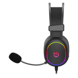 Auricolare con Microfono Gaming Hiditec Erys ARGB Nero Multicolore