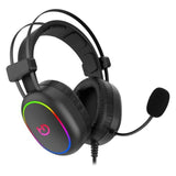 Auricolare con Microfono Gaming Hiditec Erys ARGB Nero Multicolore