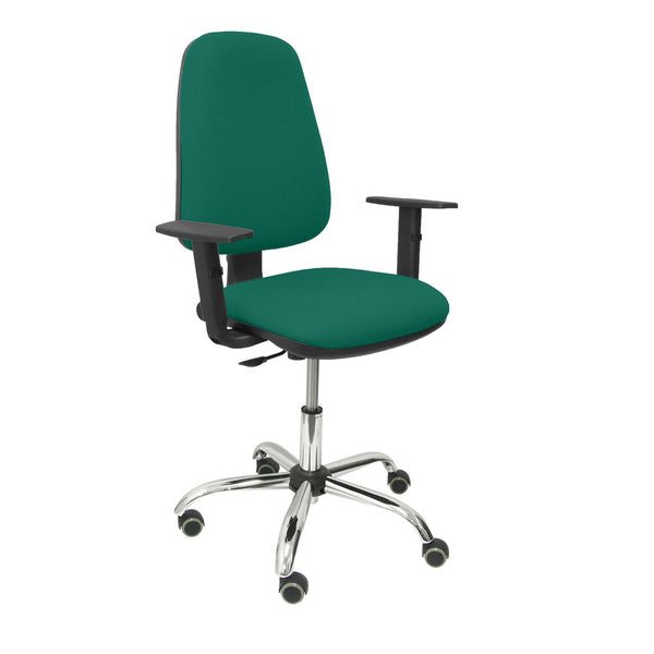 Silla de oficina verde Scovos Bali P&C I456B10