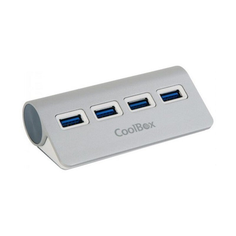 Hub USB Coolbox COO-hu4alu3 aluminium (4 portes)