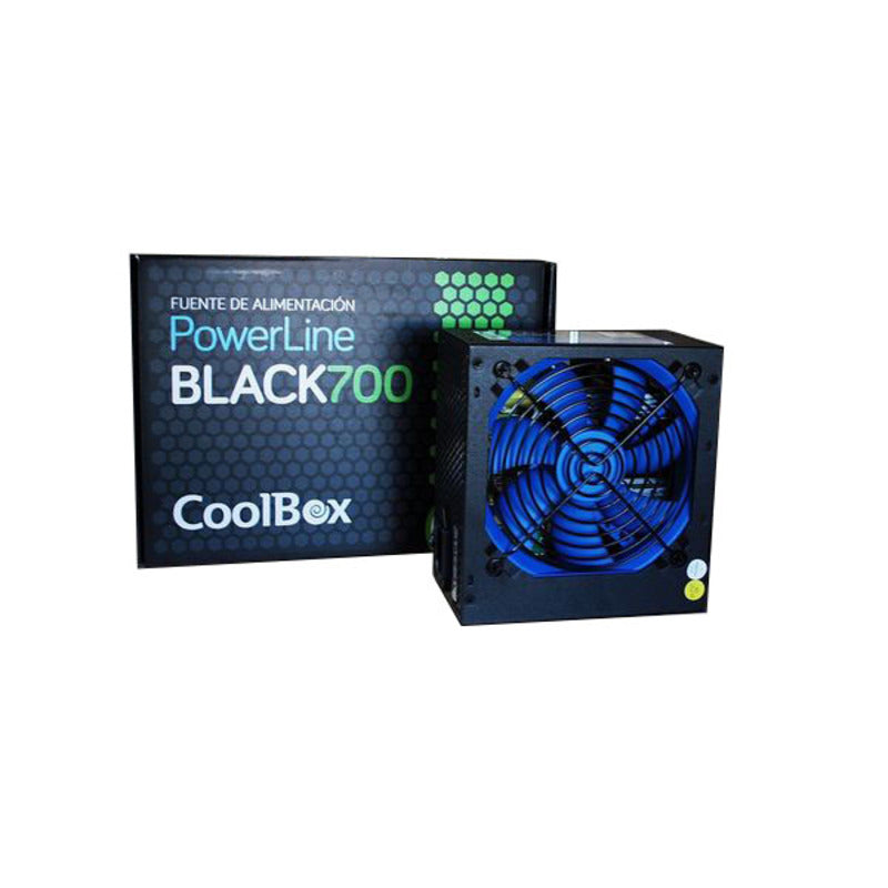 Fonte di Alimentazione CoolBox COO-FAPW700-BK ATX 700 W Nero Ø 12 cm x 1