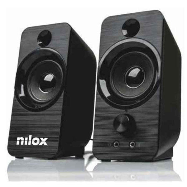 Nilox NXAPC02 6W Black PC haut-parleurs