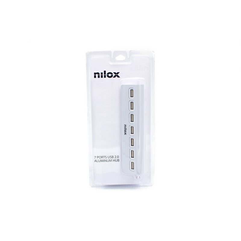 Hub USB Nilox   Argento