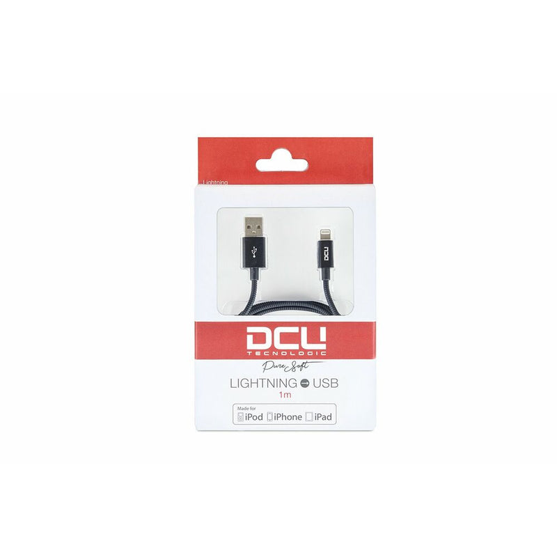 Cavo USB a Lightning DCU 34101255 Nero 1 m