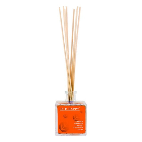 Parfümierte Stäbe Mikado Canela Naranja Eco Happy S0584073 (95 ml)