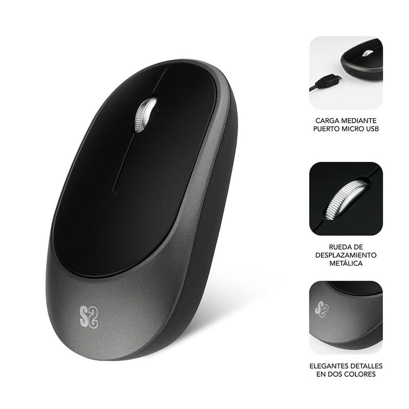 Mouse Subblim SUB-MO-2SM0100 Nero