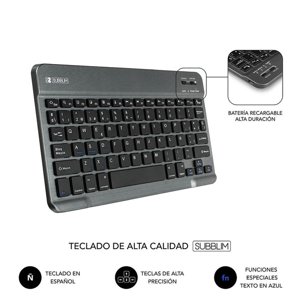 Custodia per Tablet e Tastiera Subblim Teclado KEYTAB PRO 10.1" Bluetooth Viola