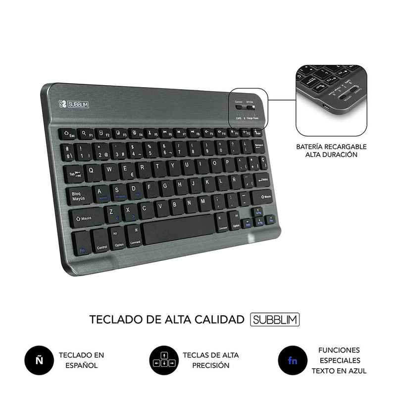 Custodia per Tablet e Tastiera Subblim Teclado KEYTAB PRO 10.1" Bluetooth Viola