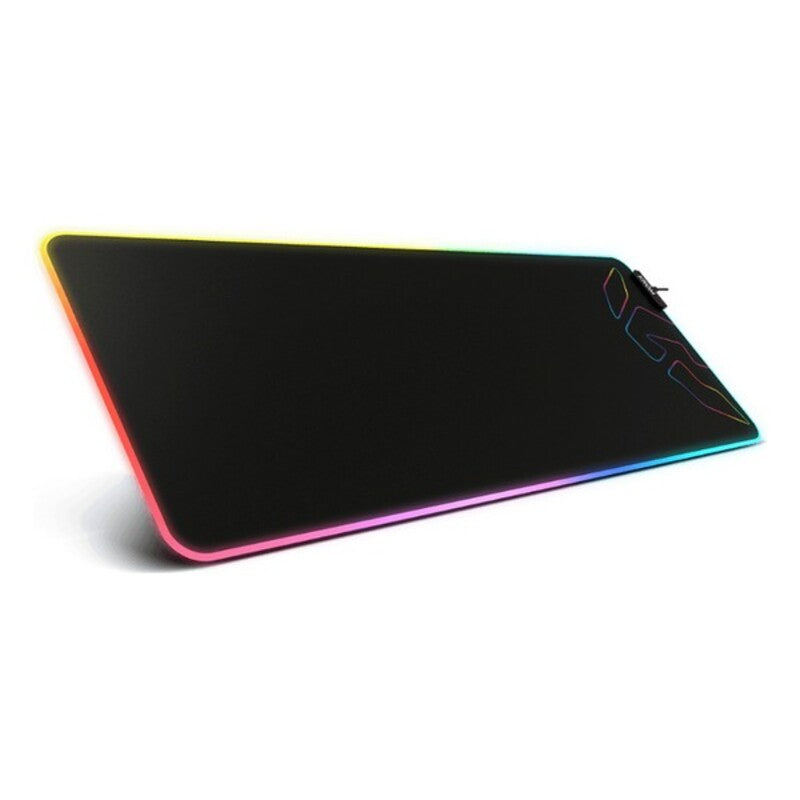 Tapis de jeu kom knout xl rgb usb noir