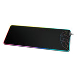 Tapis de jeu kom knout xl rgb usb noir