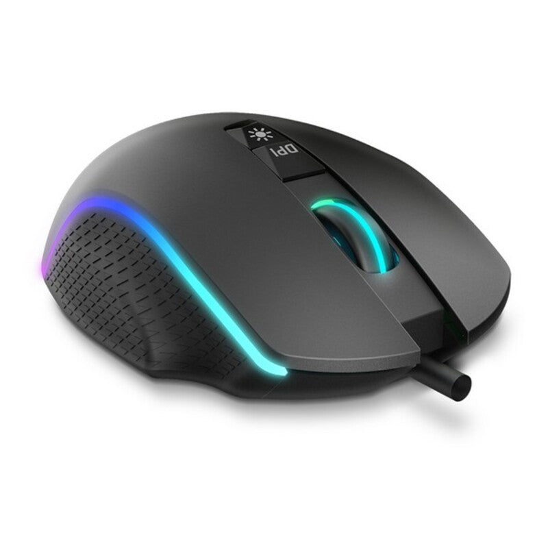 Souris de jeu avec Kom Kom Kom 6400 DPI Black RVB