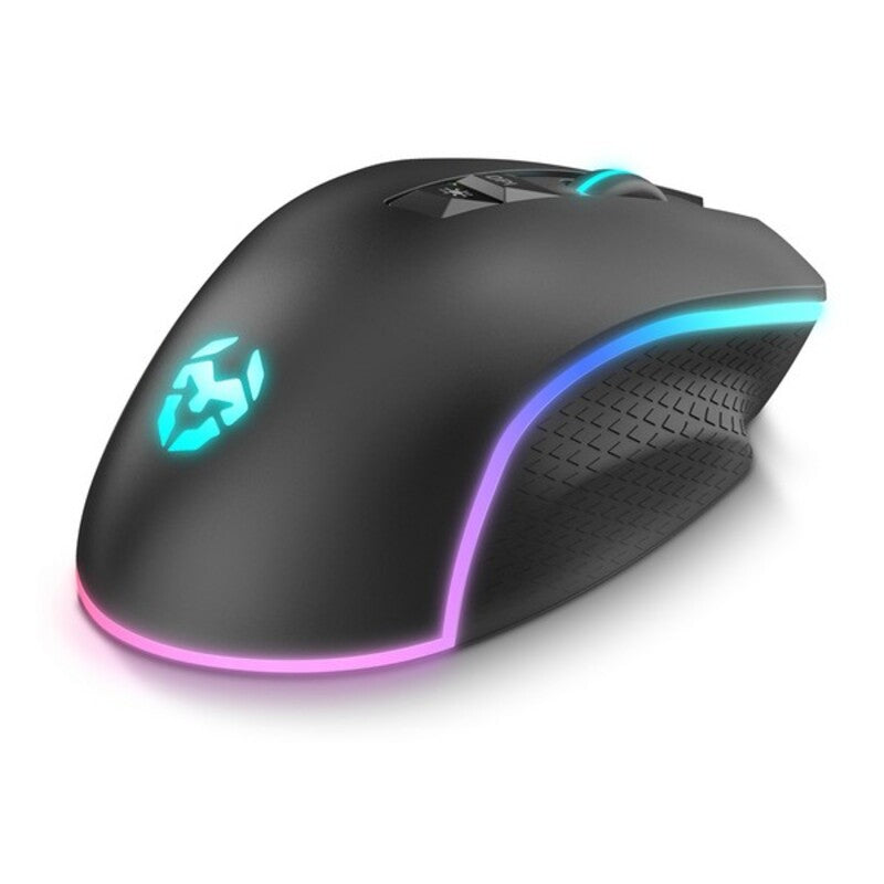 Souris de jeu avec Kom Kom Kom 6400 DPI Black RVB