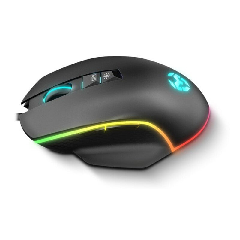 Souris de jeu avec Kom Kom Kom 6400 DPI Black RVB