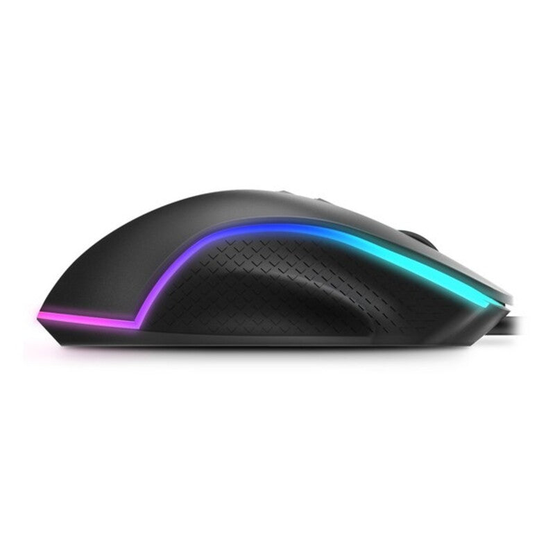 Souris de jeu avec Kom Kom Kom 6400 DPI Black RVB