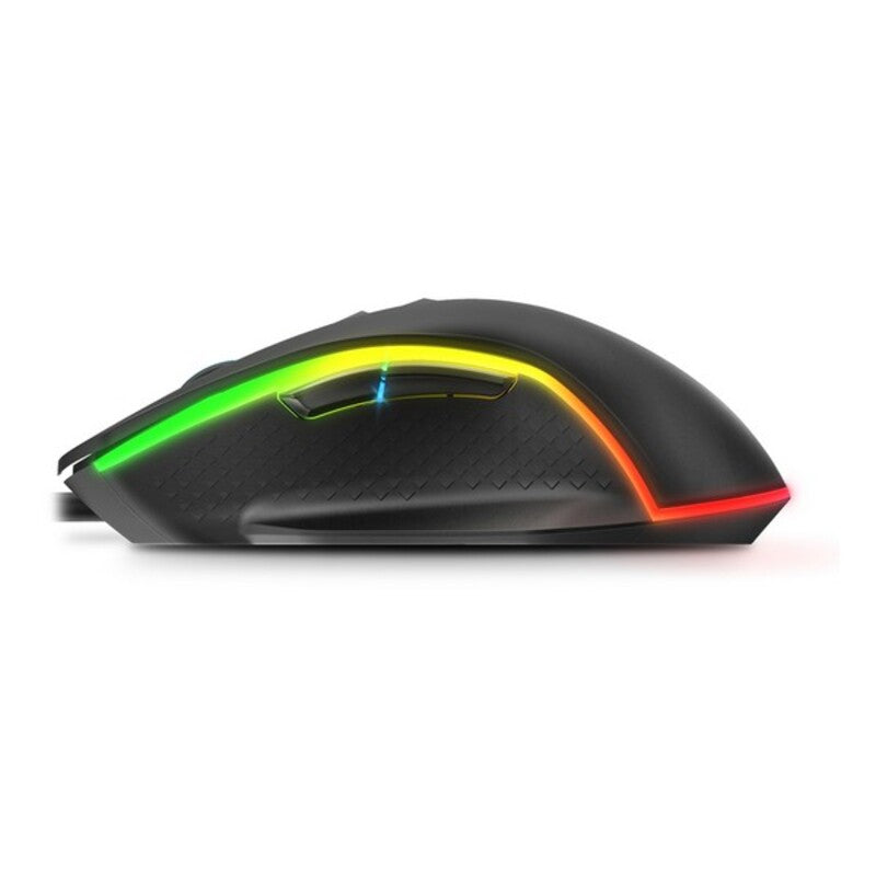 Souris de jeu avec Kom Kom Kom 6400 DPI Black RVB