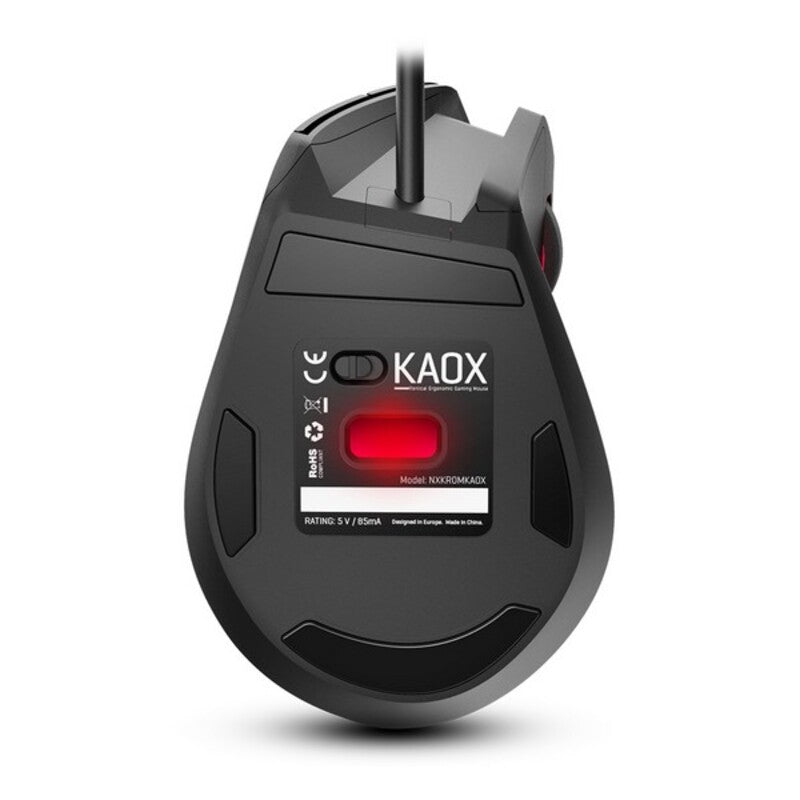 Souris de jeu avec Kom Kom Kox 6400 DPI Black RVB