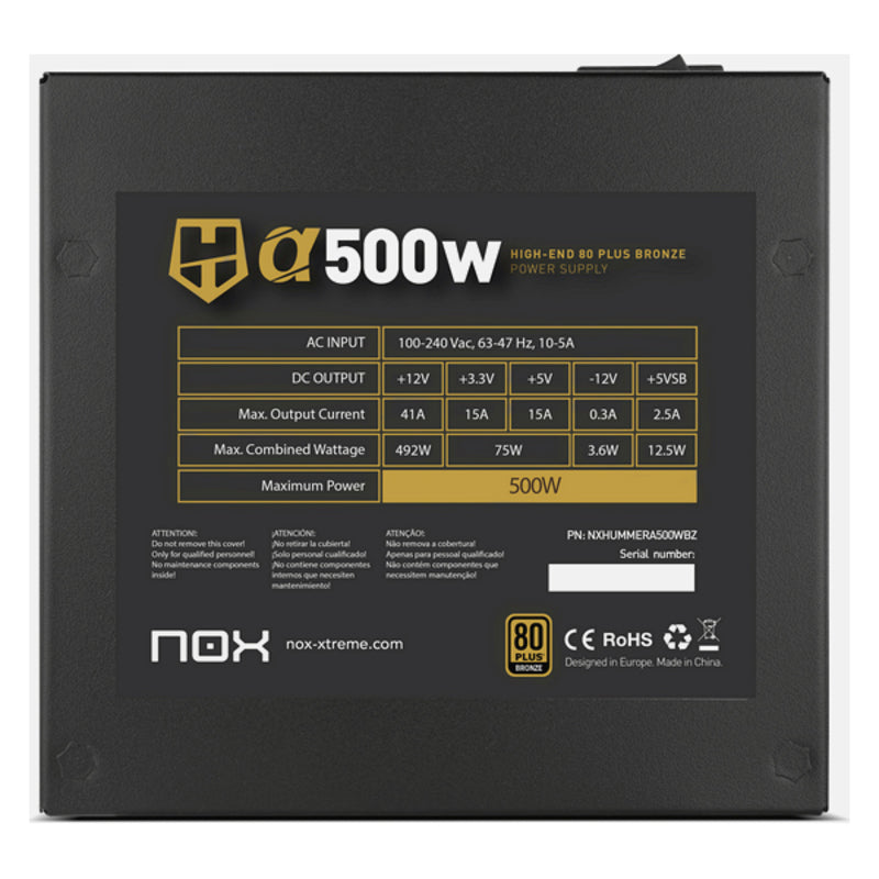 NOX NXHUMMERA500WBZ 500W NOIR 500 W