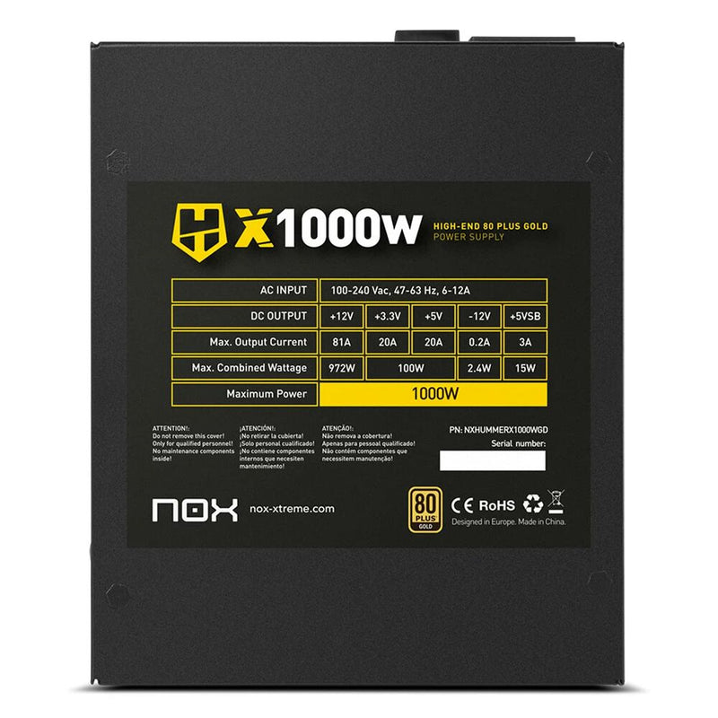 Fonte di Alimentazione NOX HUMMER X 1000W