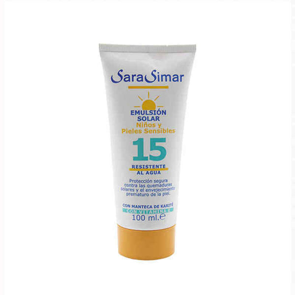 Emulsione Solare Niños y Pieles sensibles Sara Simar (100 ml) (100 ml)