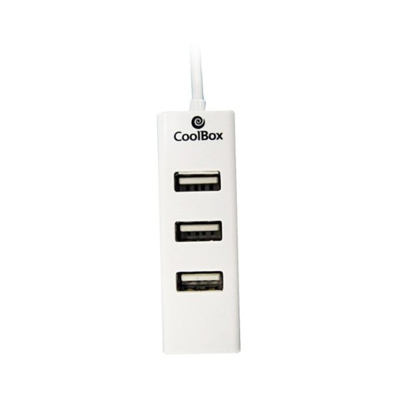 USB Hub 3 ports Coolbox HubCoo190 blanc