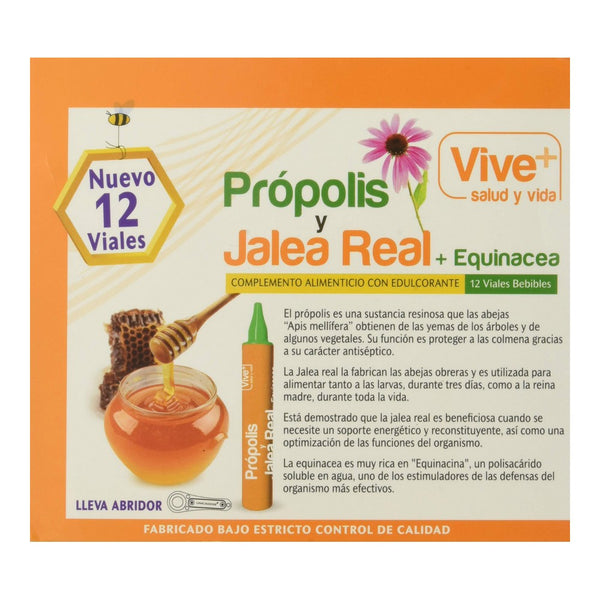 Nahrungsergänzungsmittel Vive+ Propolis Gelee Royal (12 uds)