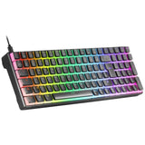 Gaming Tastatur Mars Gaming MKULTRA Schwarz LED RGB