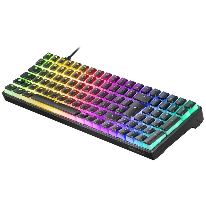 Gaming Tastatur Mars Gaming MKULTRA Schwarz LED RGB