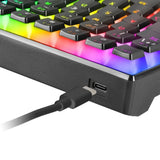 Gaming Tastatur Mars Gaming MKULTRA Schwarz LED RGB