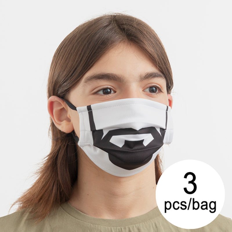 Hygiénique Masque réutilisable Masque Beard Luanvi Taille m Pack de 3 unités