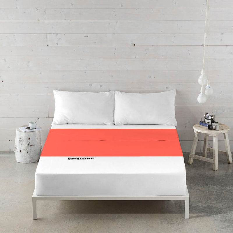 Lenzuolo Superiore Pantone Dark Coral (Letto da 90)