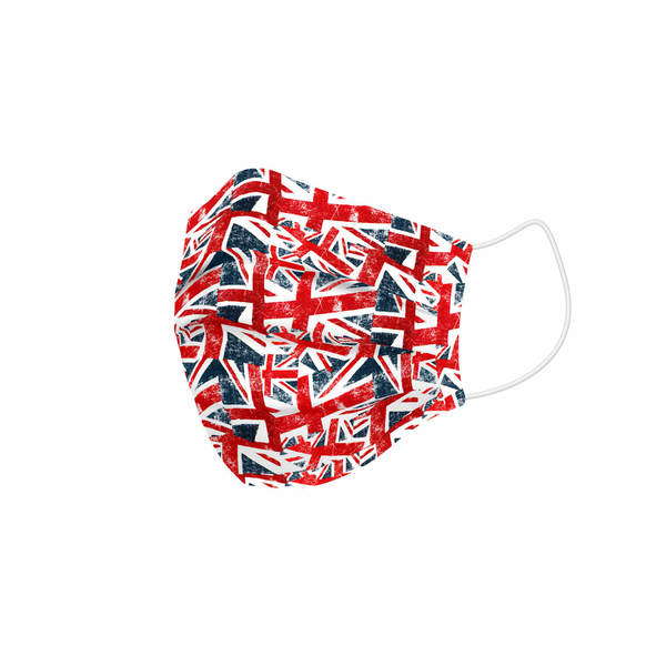 Hygiénique Masque en tissu réutilisable UK Flags Children's