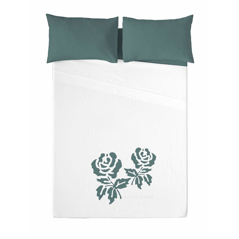 Set di Lenzuola Roses Devota & Lomba Roses Green