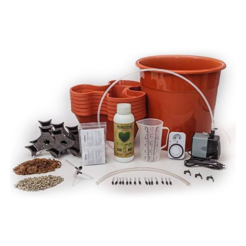 Kit de Cultivo Hidropónico Irisana Ecogarden EG10 Plástico Terracota