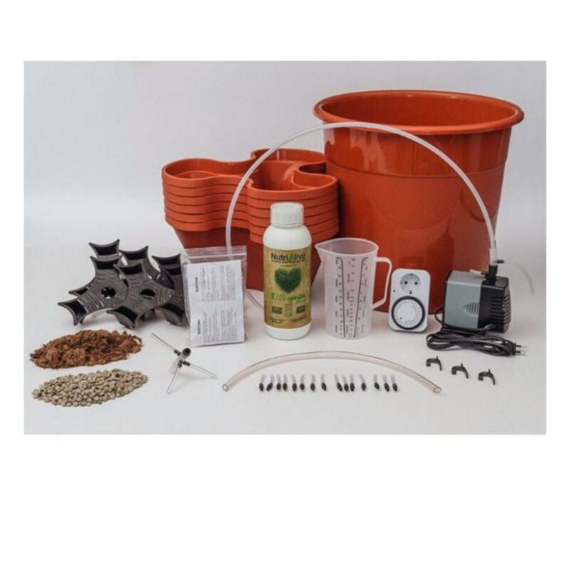 Kit de Cultivo Hidropónico Irisana Ecogarden EG10 Plástico Terracota