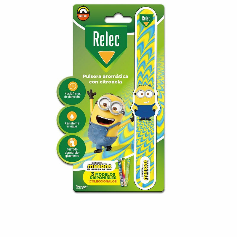 Pulsera Antimosquitos de Citronela Relec Reflec Amarillo Minions