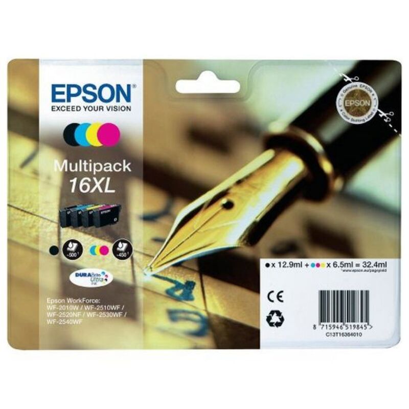 Kompatibel Tintenpatrone Epson T16XL Schwarz Cyan Magenta Gelb Türkis