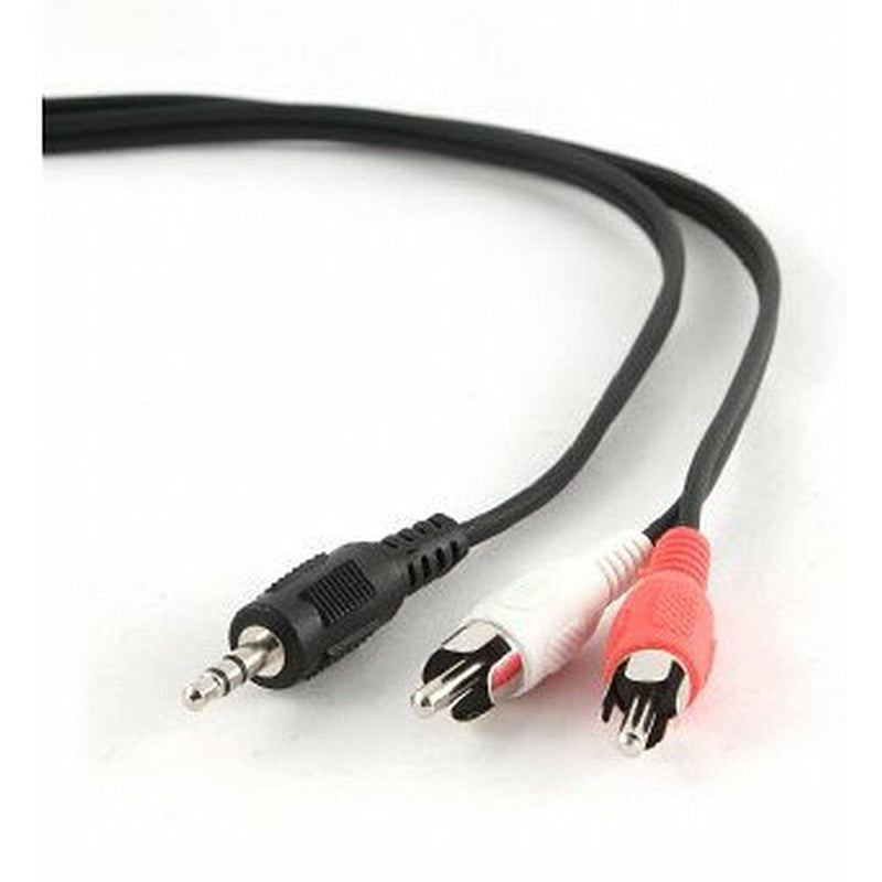 Câble audio jack avec 2 gembird RCA CCA-458 1,5 m noir