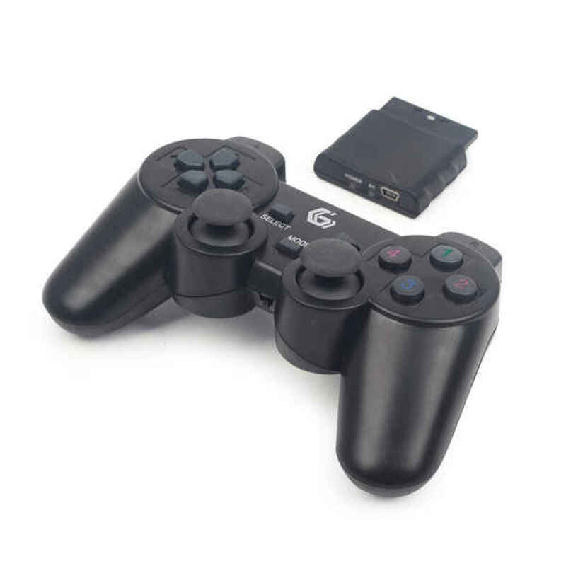 Control remoto de juegos sin fili gembird dual gamepad pc ps2 ps3 negro